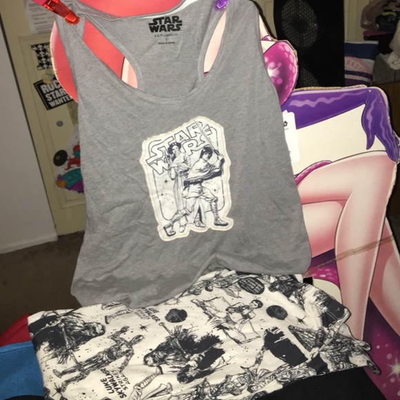 NEW with tags Star Wars pajama set tank pants L