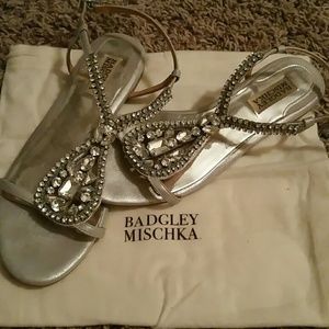 Badgley mischka flat dress sandals