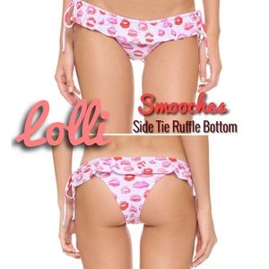 NWT Lolli Smooches Side Tie Ruffle Bottom