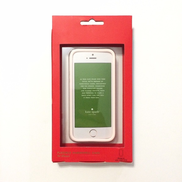 🎀 Kate Spade Gold Check iPhone SE 5/5S Case - Picture 2 of 3