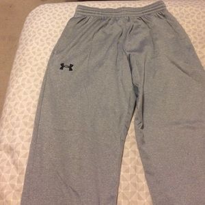Mens under armour grey sweatpants size small