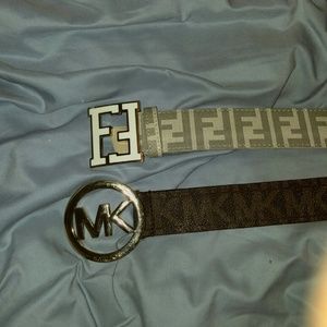 Fendi belt and mk belt