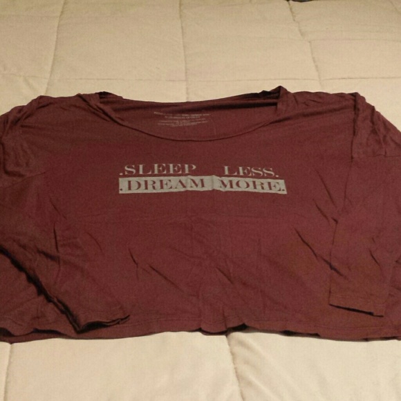 Sleep Less Dream More 3/4 length tshirt