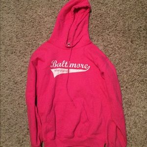 Pink Baltimore Hoodie