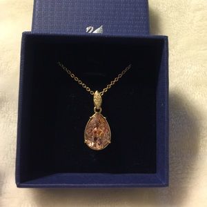 Swarovski crystal droplet necklace