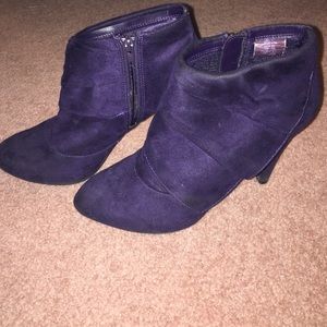 Purple booties