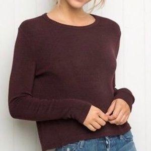 Brandy Melville Maroon Sweater Top