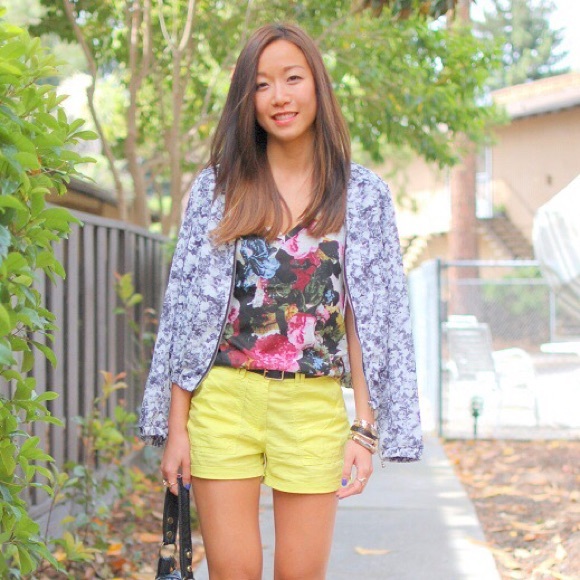 H&M Shorts - Like NEW worn once - H&M neon yellow shorts H&M Shorts - Like NEW worn once - H&M neon yellow shorts