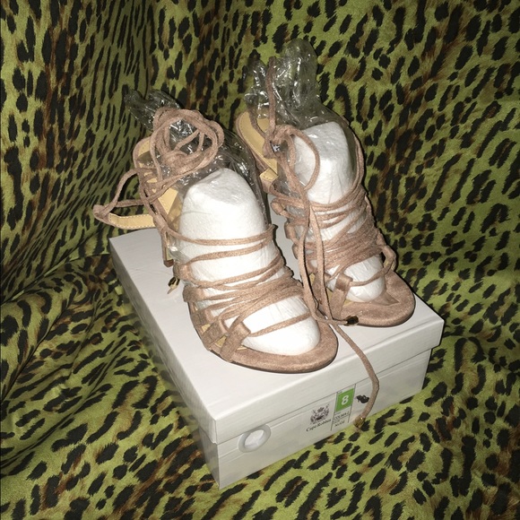 Cape robin gladiator heels suede / nude