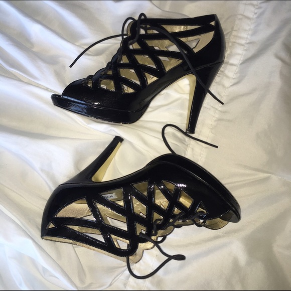 Steve Madden lace up cage heels