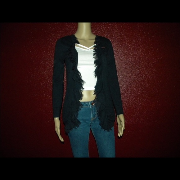 ⚡️Flash Sale⚡️Navy Ruffle Cardigan