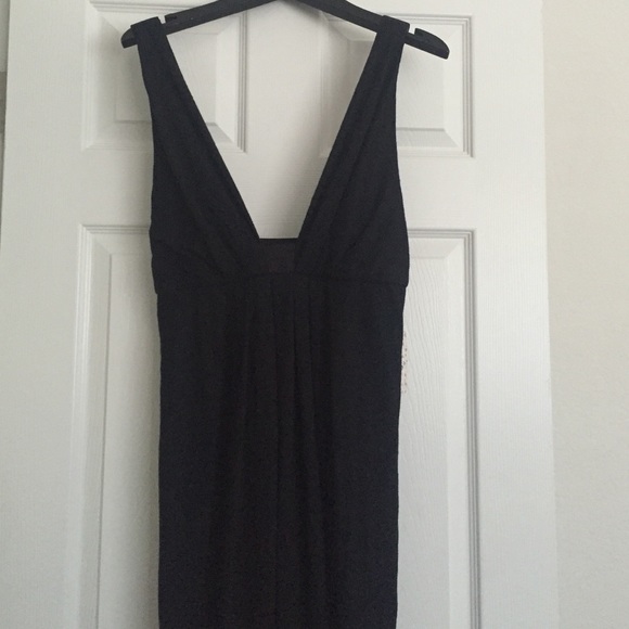 Free People - Black Heidi Deep V-Neck Maxi Dress - Picture 4 of 4
