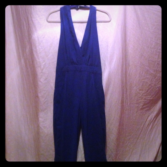 Lulu's blue jumpsuit