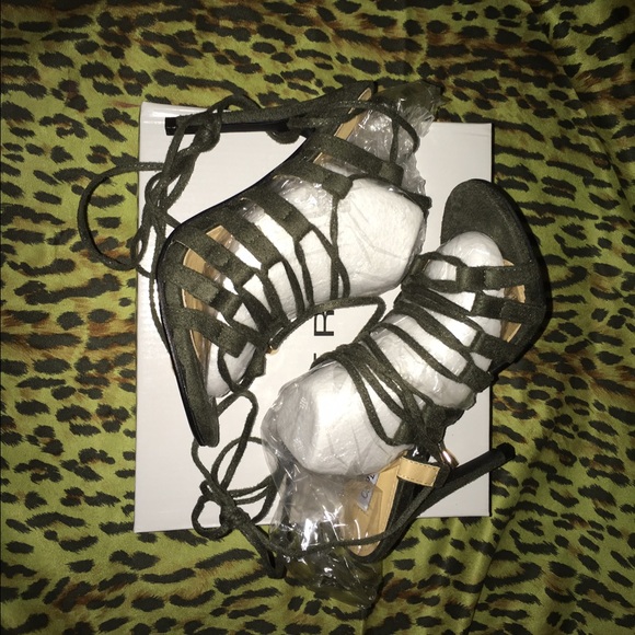 Cape robin gladiator heels Dark Olive Green