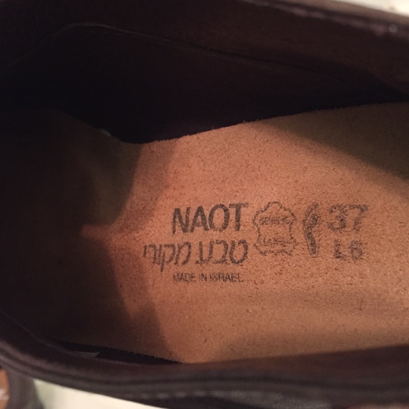 Naot brown leather ankle boots - Picture 2 of 4