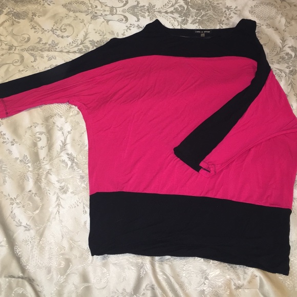 Cotton cold shoulder top 3/4 sleeve