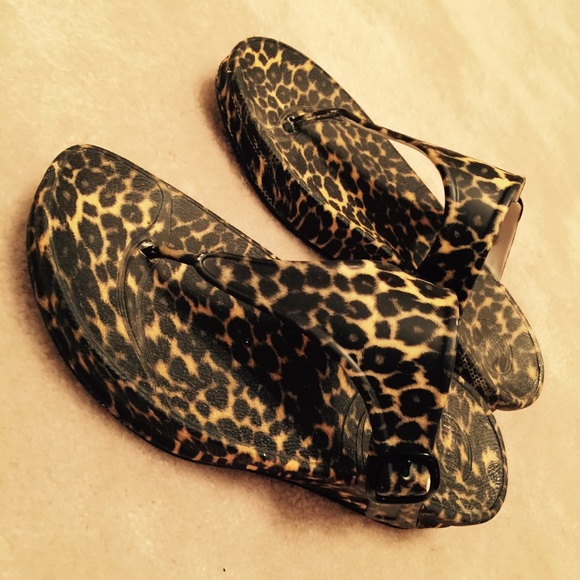 Leopard 'Superjelly' Thong Sandals by FitFlop