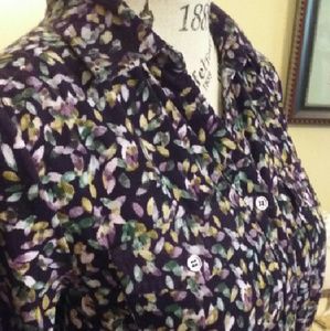 Christopher & Banks Corduroy Shirt, Size M