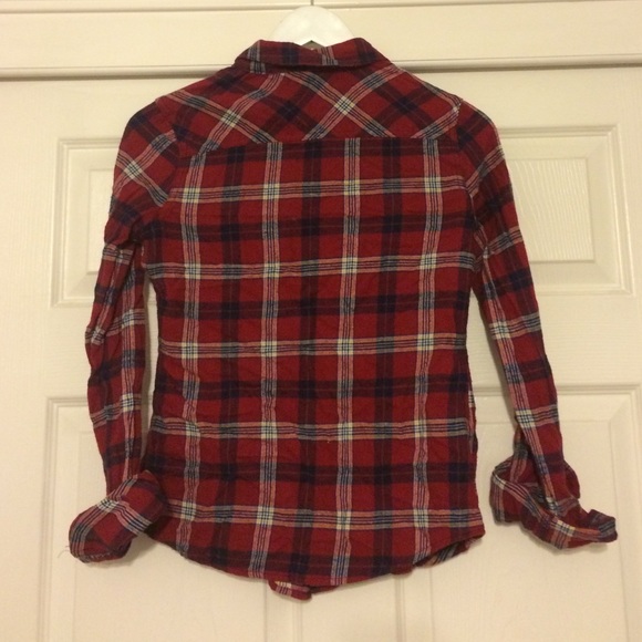 Red Flannel Button Up Shirt - Picture 2 of 2