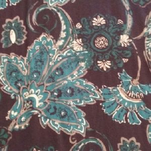 Croft & Barrow Long Paisley Skirt, Size 6