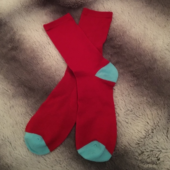 Red Tall Socks