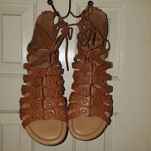 torrid gladiator sandals, size 10