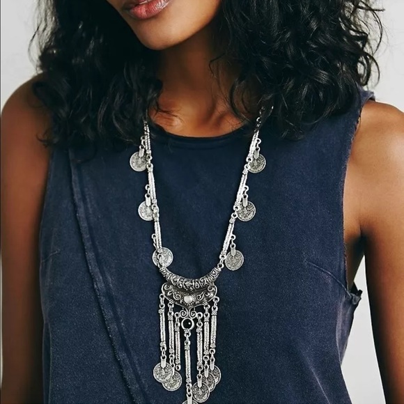 Turkish Boho Long Statement Necklace - Picture 2 of 4