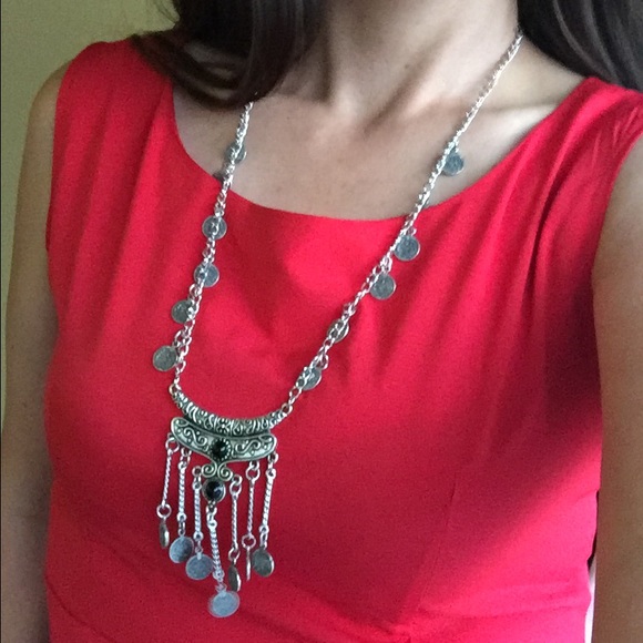 Turkish Boho Long Statement Necklace - Picture 3 of 4