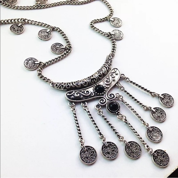 Turkish Boho Long Statement Necklace - Picture 4 of 4