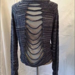BCBG MAXAZRIA Blue Sweater Sz L