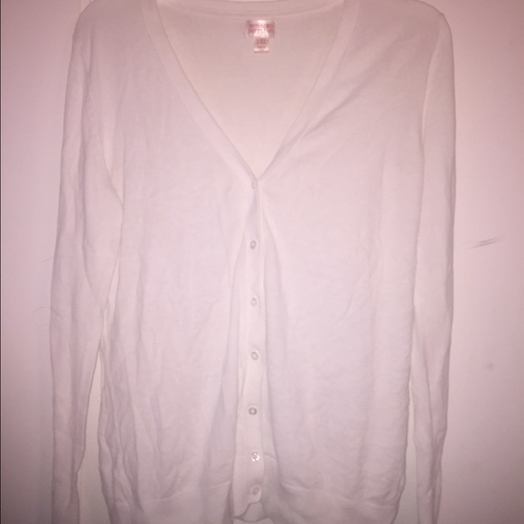 XL White Button Up Cardigan Mossimo Brand