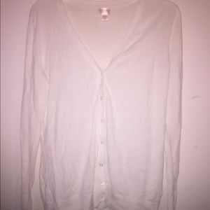 XL White Button Up Cardigan Mossimo Brand