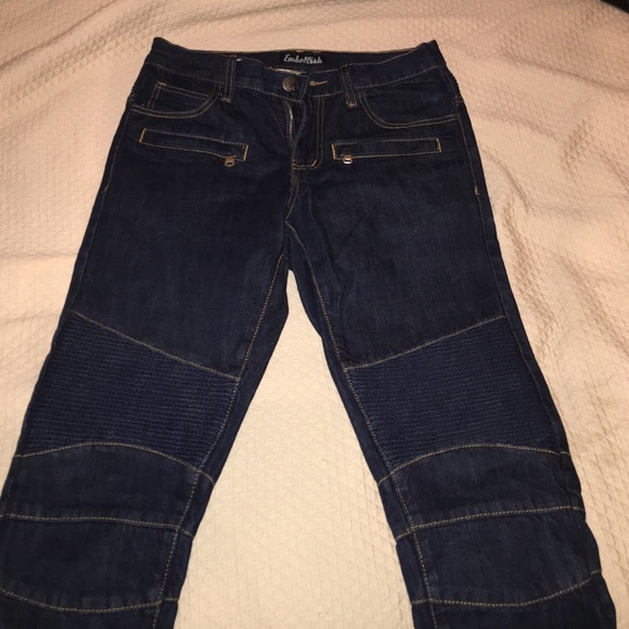 Mens Embellish Biker Jeans