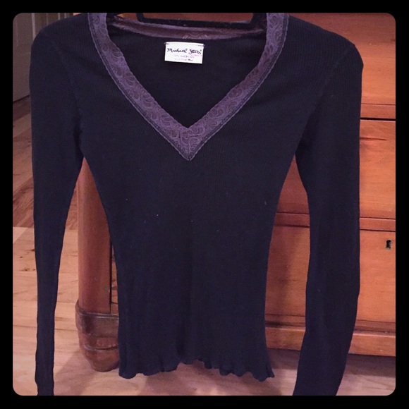 SOLD! Michael stars black long sleeve