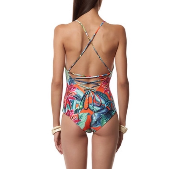 ✖SOLD✖Mara Hoffman Cactus Poppy One Piece - Picture 3 of 3