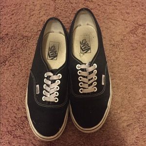 Black and white Vans