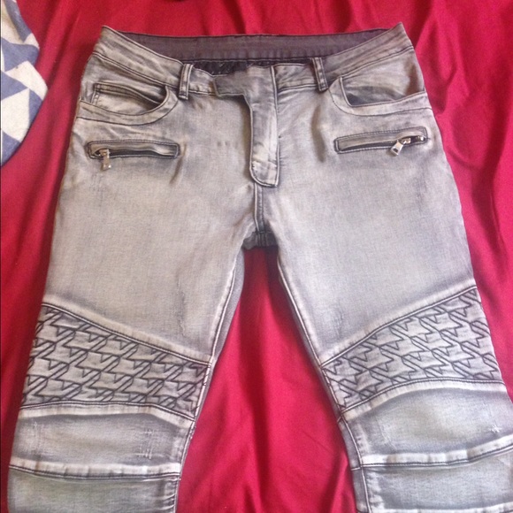 Mens Balmain Paris Jeans grey 100% authentic