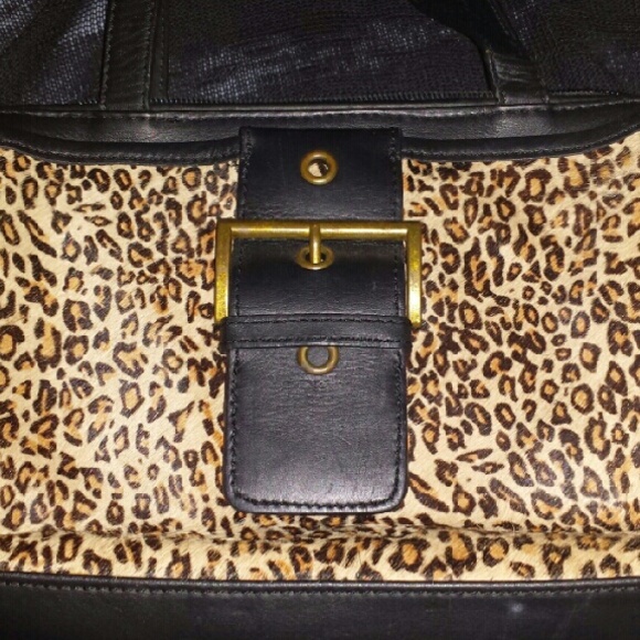 Naturalizer leather cheetahs print purse