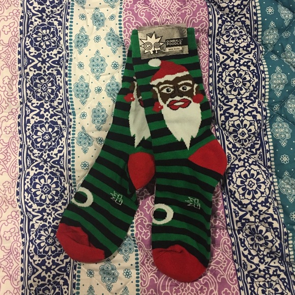 Black Santa socks
