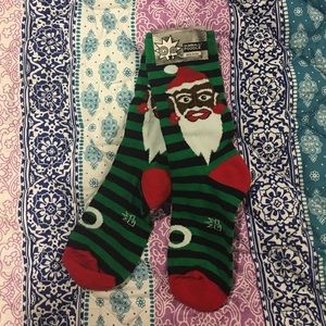 Black Santa socks