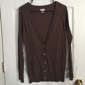 Mossimo Supply Brown Boyfriend Sweater