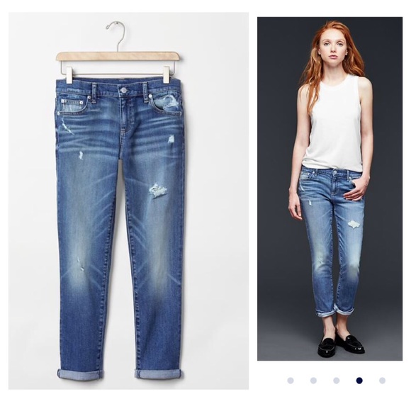 Authentic 1969 destructed best girlfriend jeans