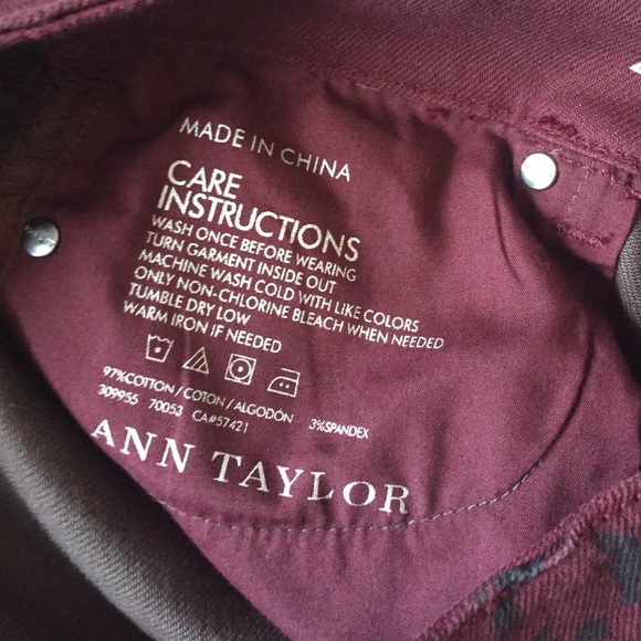 πHPπAnn Taylor Floral Skinny Jeans - Picture 4 of 4