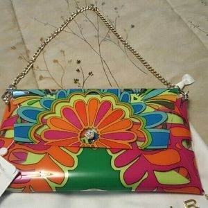 Trina Turk New clear Floral printed clutch bag