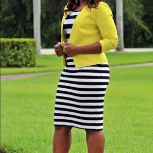 BodyCon Striped Midi Dress