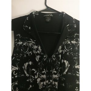 Sleeveless Black and White Vivienne Tam Dress