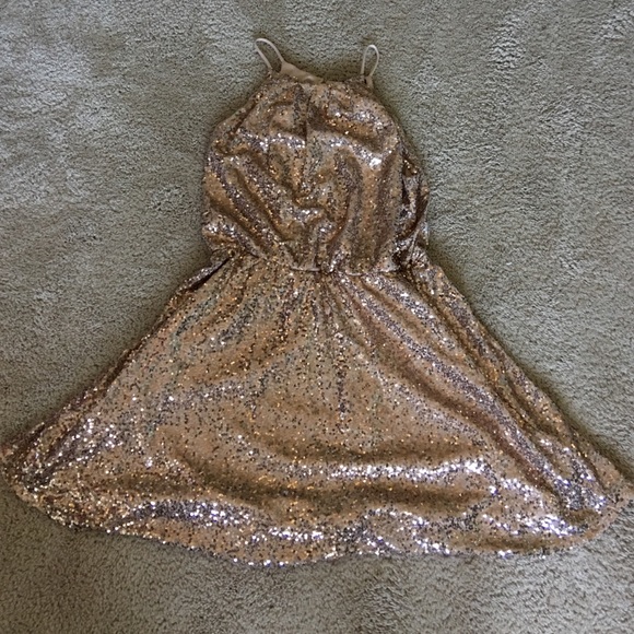Forever 21 Gold Sequin Dress