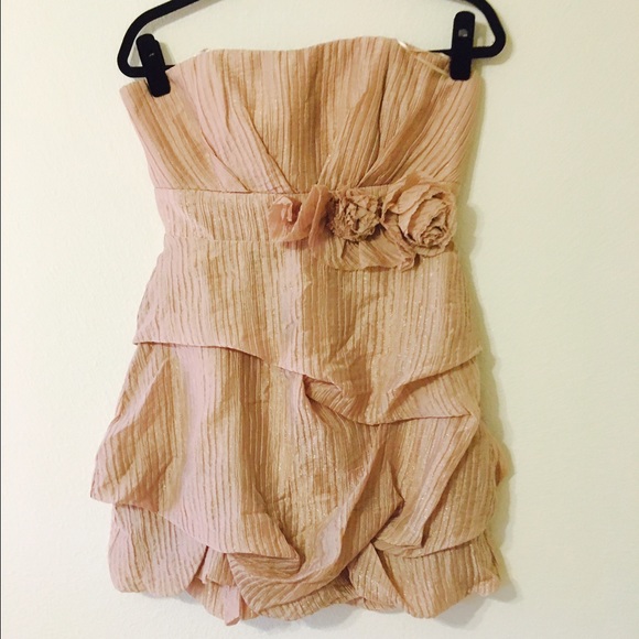 MaxandCleo strapless Champagne Dress