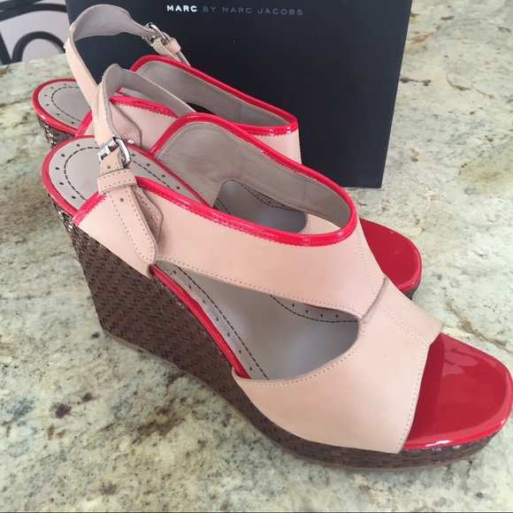 Wedge Nude Red Marc by Marc Jacobs