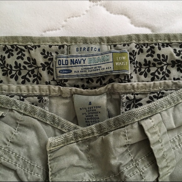 Army Green Pants / Capris - Picture 3 of 4